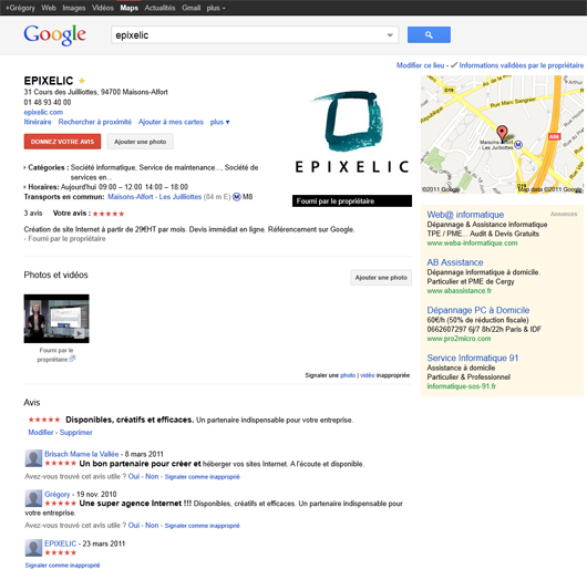 Fiche Google