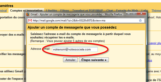 exemple de email adresse