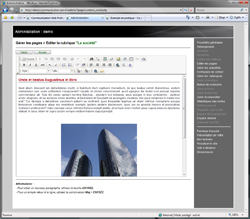 Administration site Internet